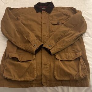 Orvis Tan Field Jacket with Black Collar